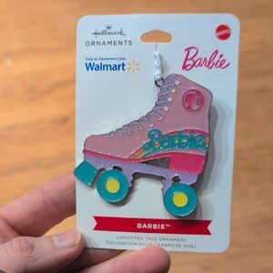Barbie Pink Roller Skate Ornament with Colorful Wheels
